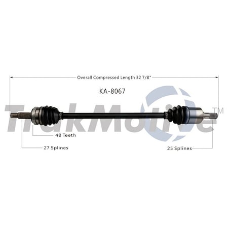 Surtrack Axle Cv Axle Shaft, Ka-8067 KA-8067